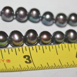 14K FIC Finest in Cut 16" AAA Freshwater Peacock Pearl  Pearls Strand Necklace